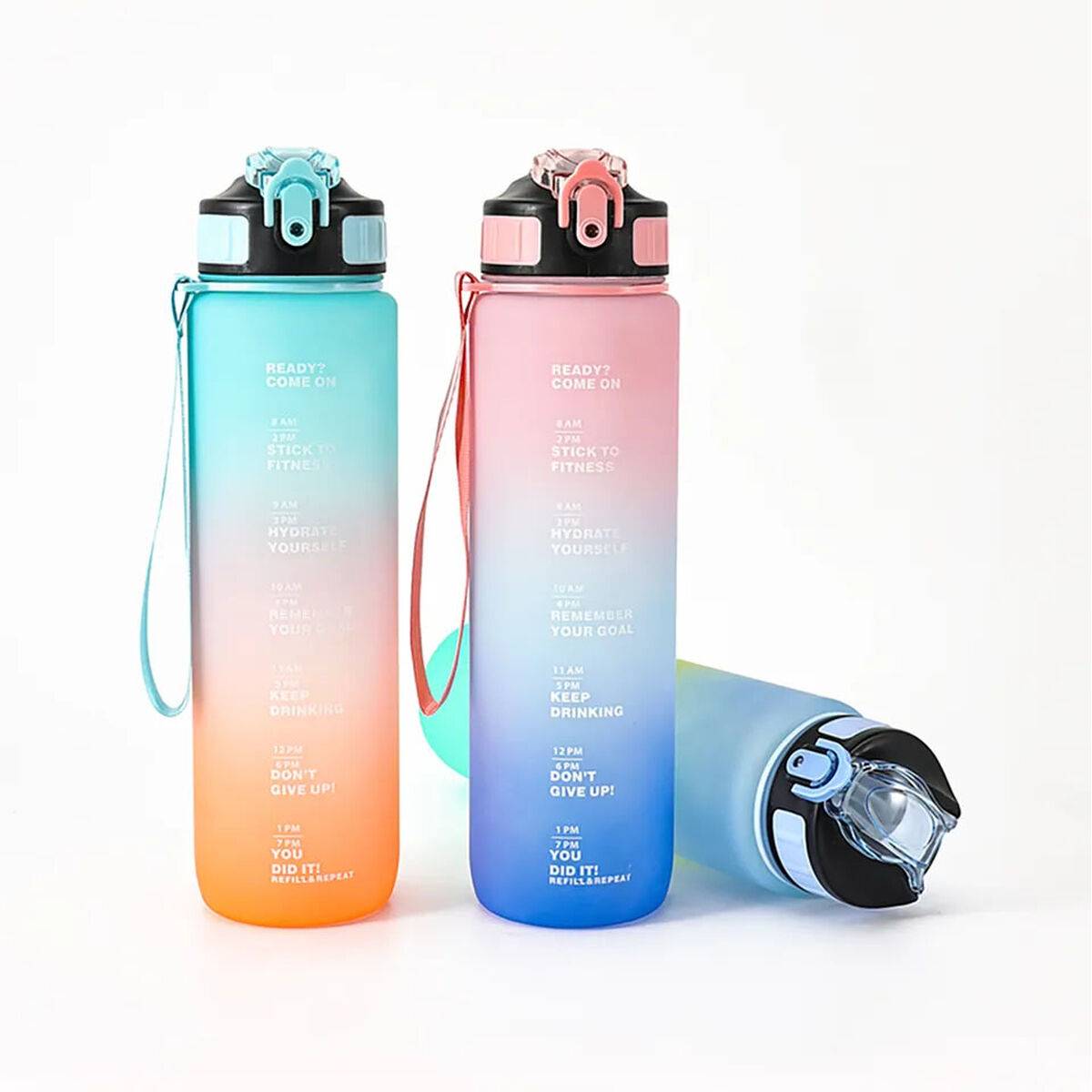 Botella de Agua Bewinner Multicolor 800 ml 7,5 x 23,5 cm (12 Unidades)