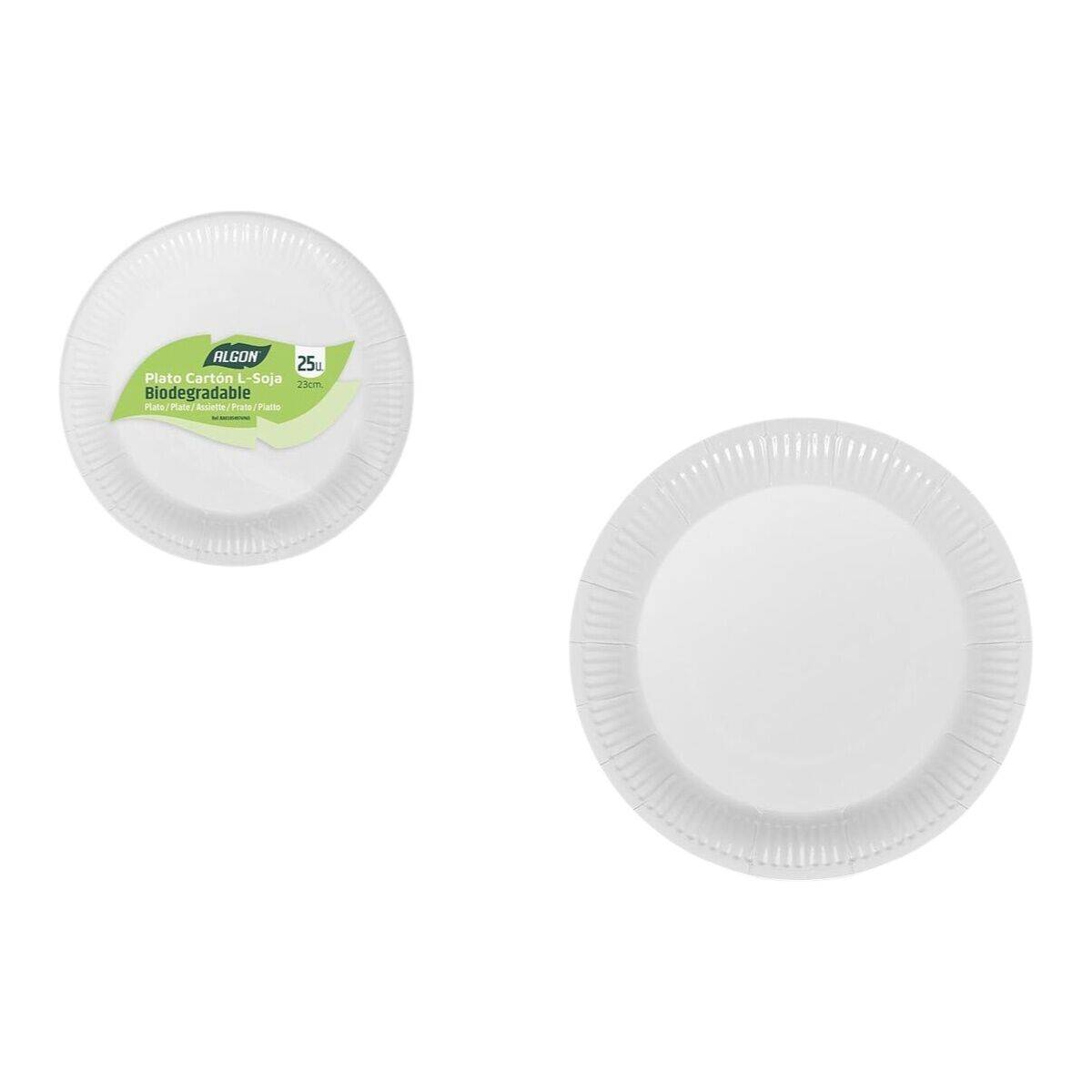 Set de Platos Algon 23 cm 25 Piezas (18 Unidades)