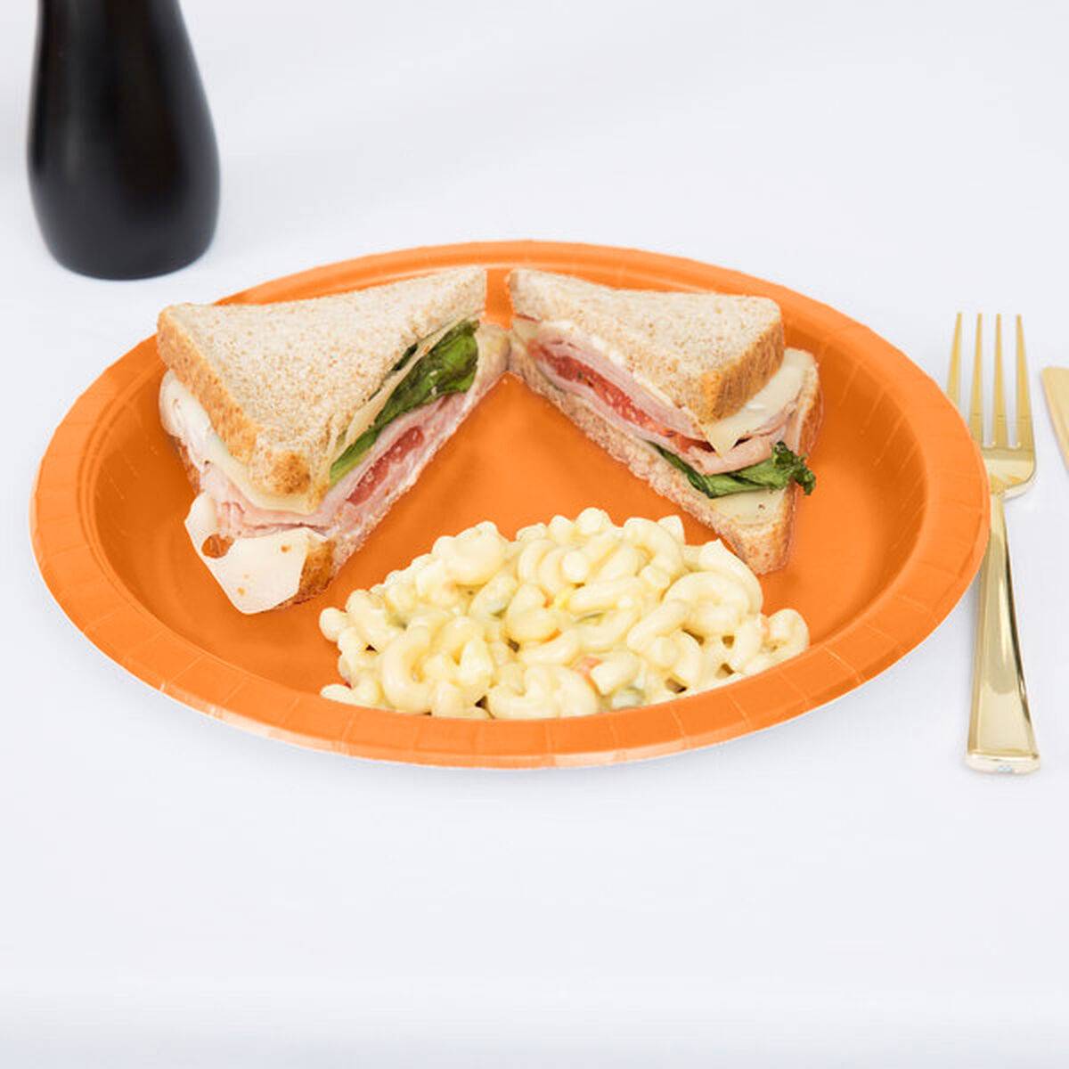 Set de Platos Algon Naranja 20 cm 10 Piezas (24 Unidades)