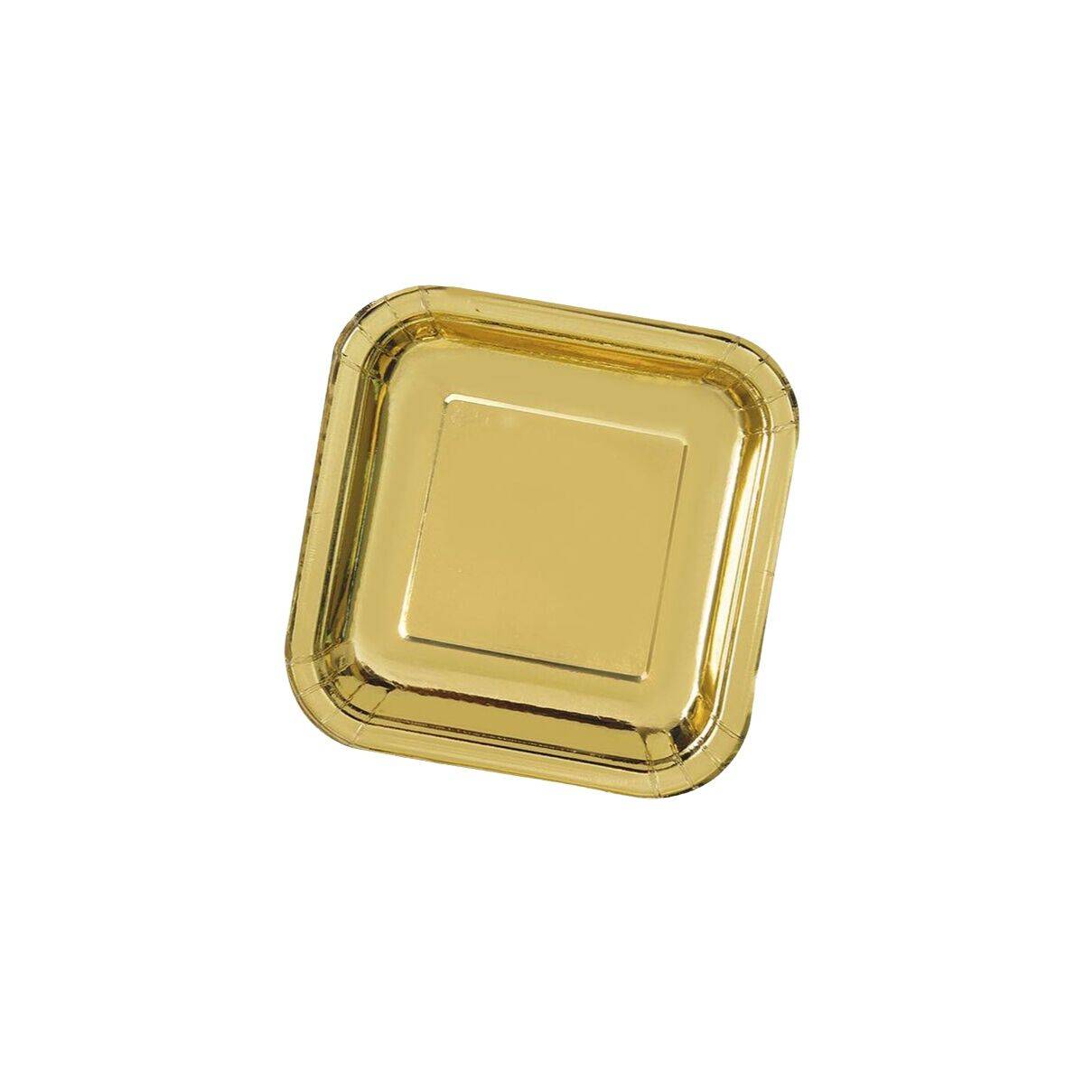 Set de Platos Algon Dorado 26 cm 3 Piezas (18 Unidades)