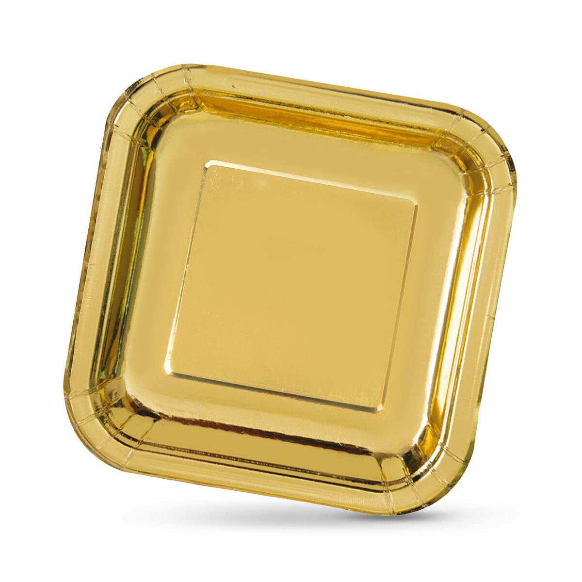 Set de Platos Algon Dorado 26 cm 3 Piezas (18 Unidades)