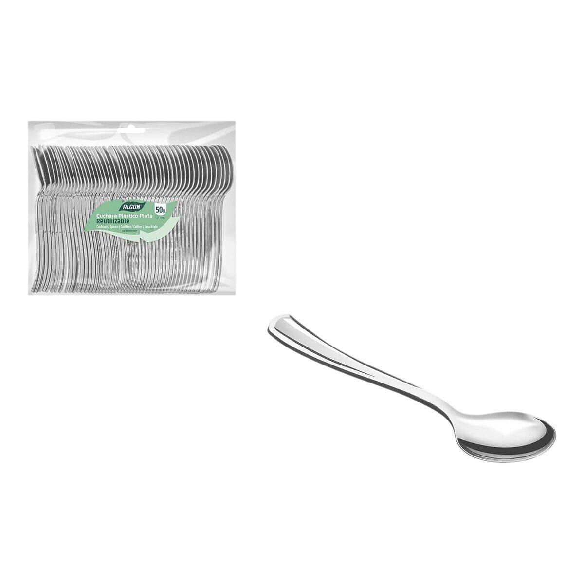 Set de Cucharas Algon 17 cm 50 Piezas (18 Unidades)
