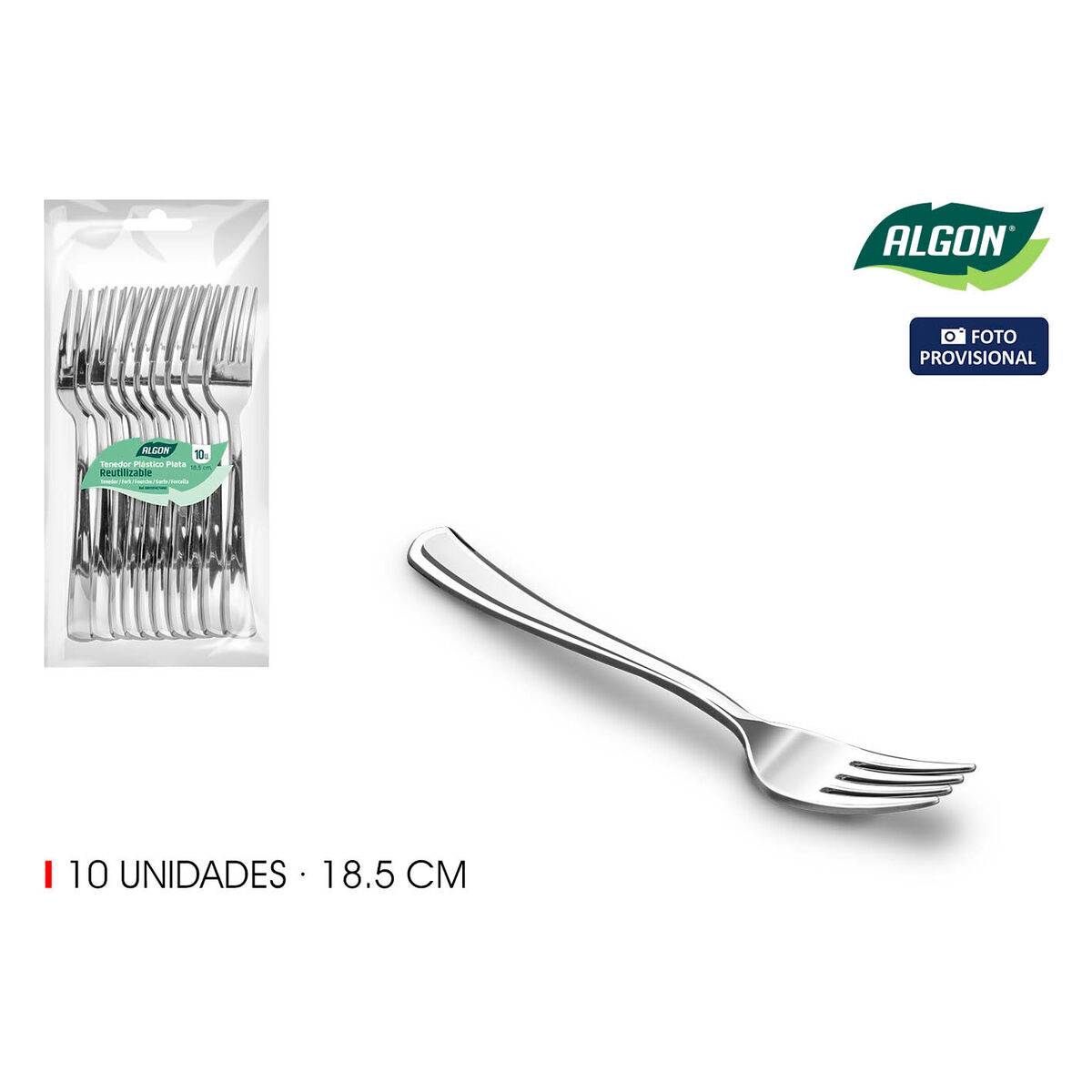 Set de Tenedores Algon 18,5 cm 10 Piezas (24 Unidades)