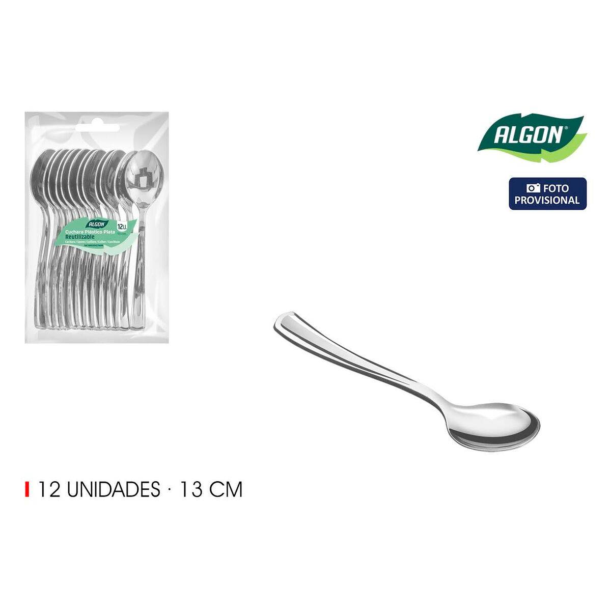 Set de cucharas de postre Algon 13 cm 12 Piezas (36 Unidades)