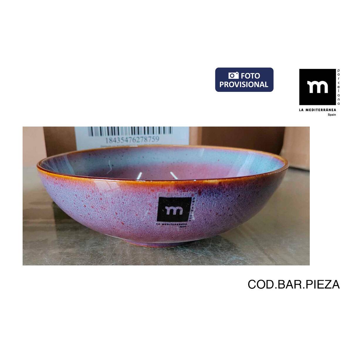 Plato Llano La Mediterránea Melow (24 Unidades)