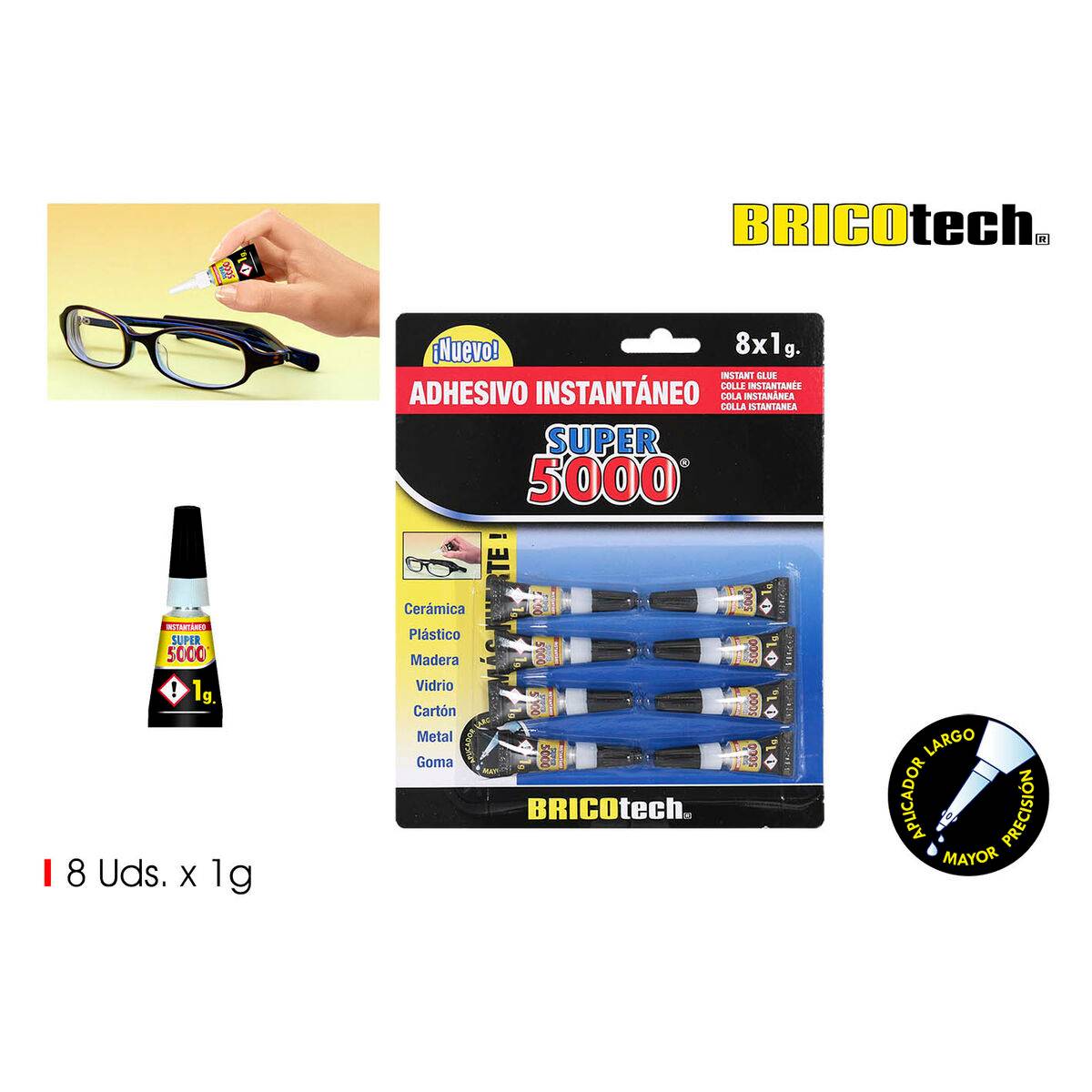 Adhesivo Instantáneo Bricotech Super 5000 1 g (36 Unidades)