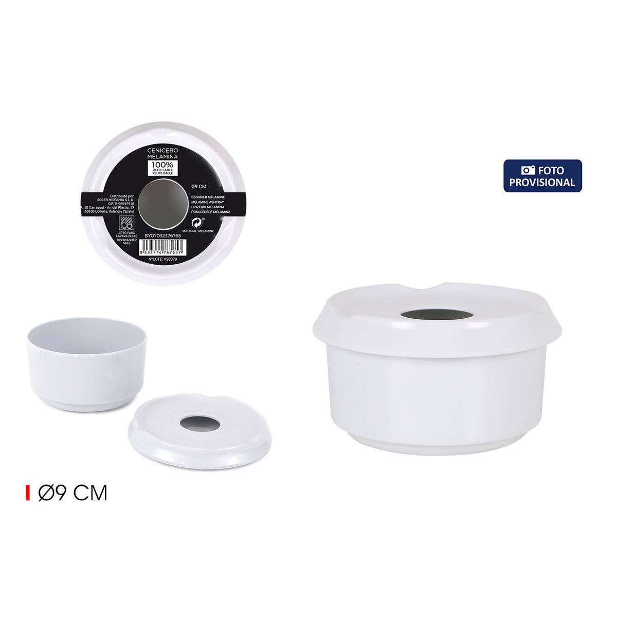 Cenicero Privilege 9 cm (18 Unidades)