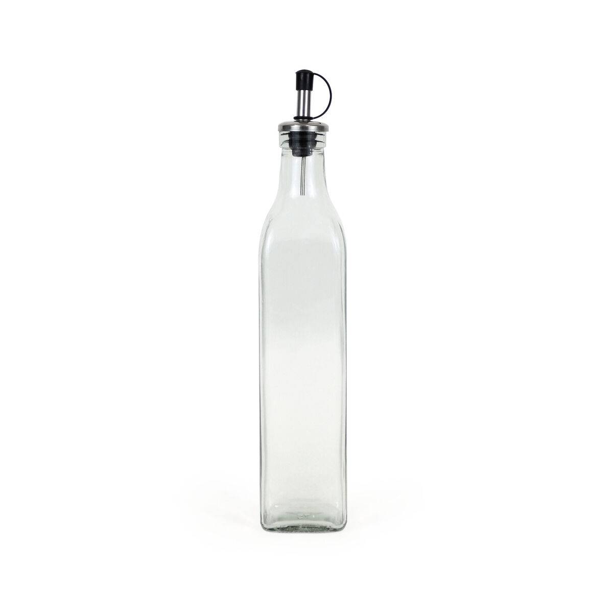 Aceitera Anna Transparente Plateado Vidrio 0,5 L (24 Unidades)