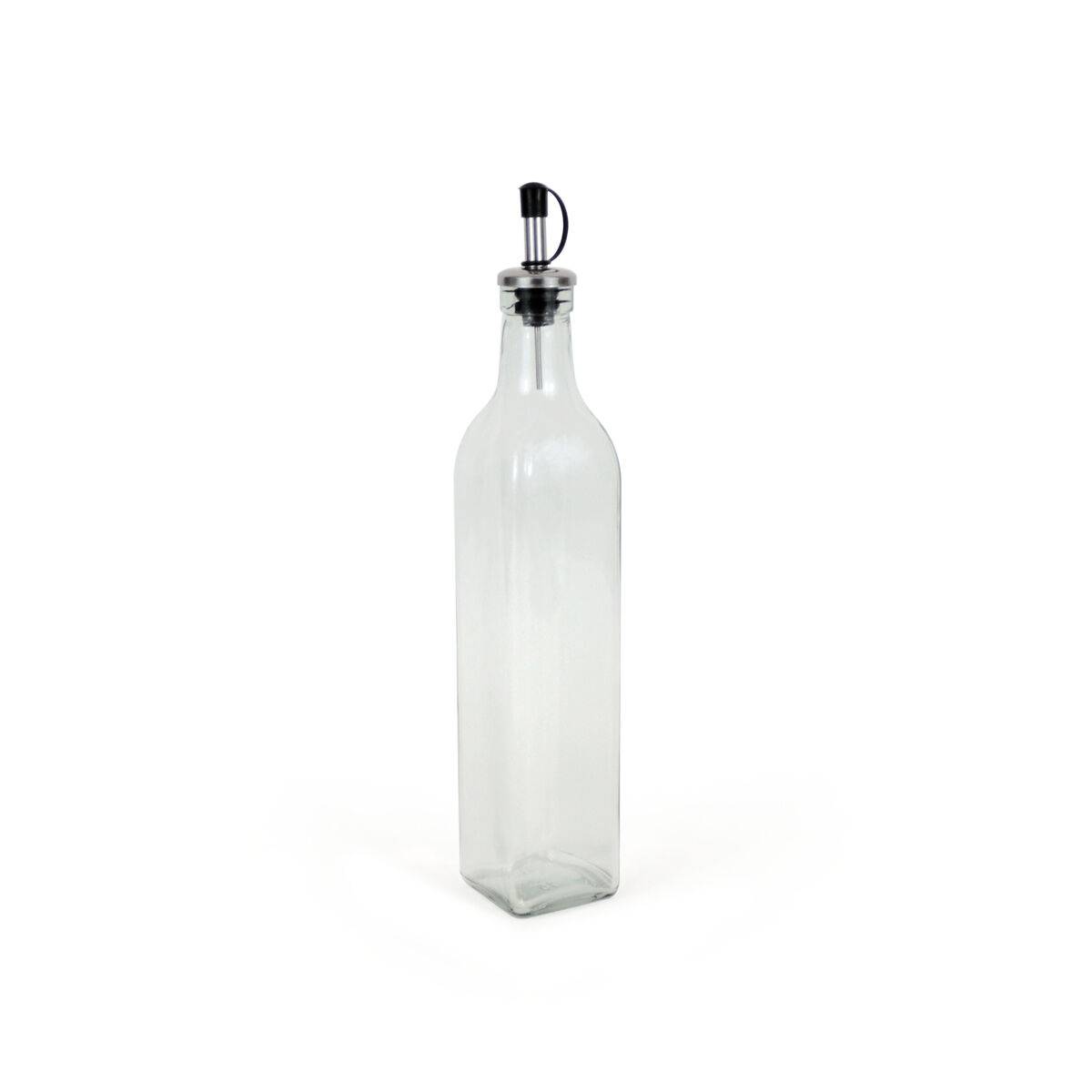 Aceitera Anna Transparente Plateado Vidrio 0,5 L (24 Unidades)