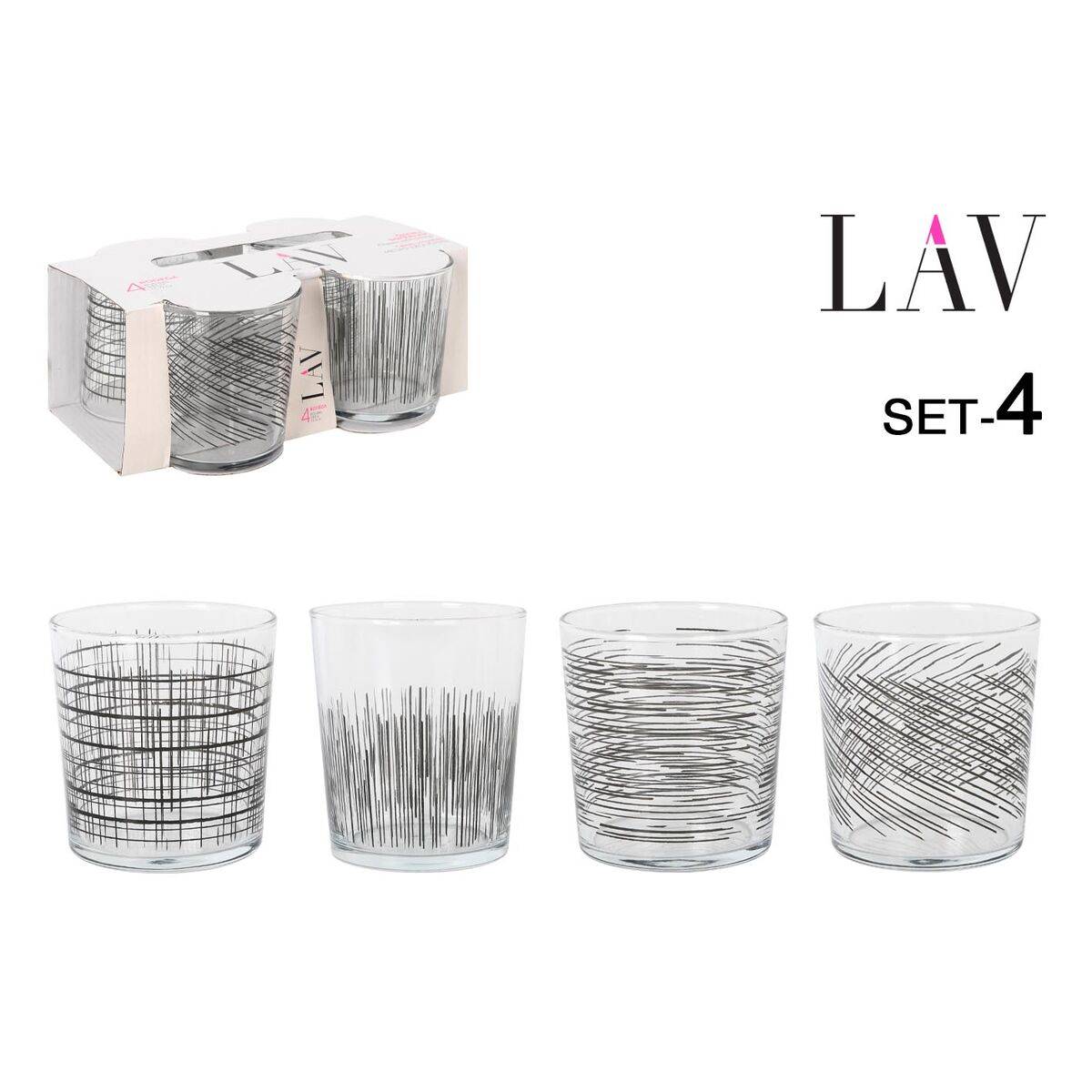 Vaso para Cerveza LAV BDG386UB4046 345 ml 4 Piezas (6 Unidades)