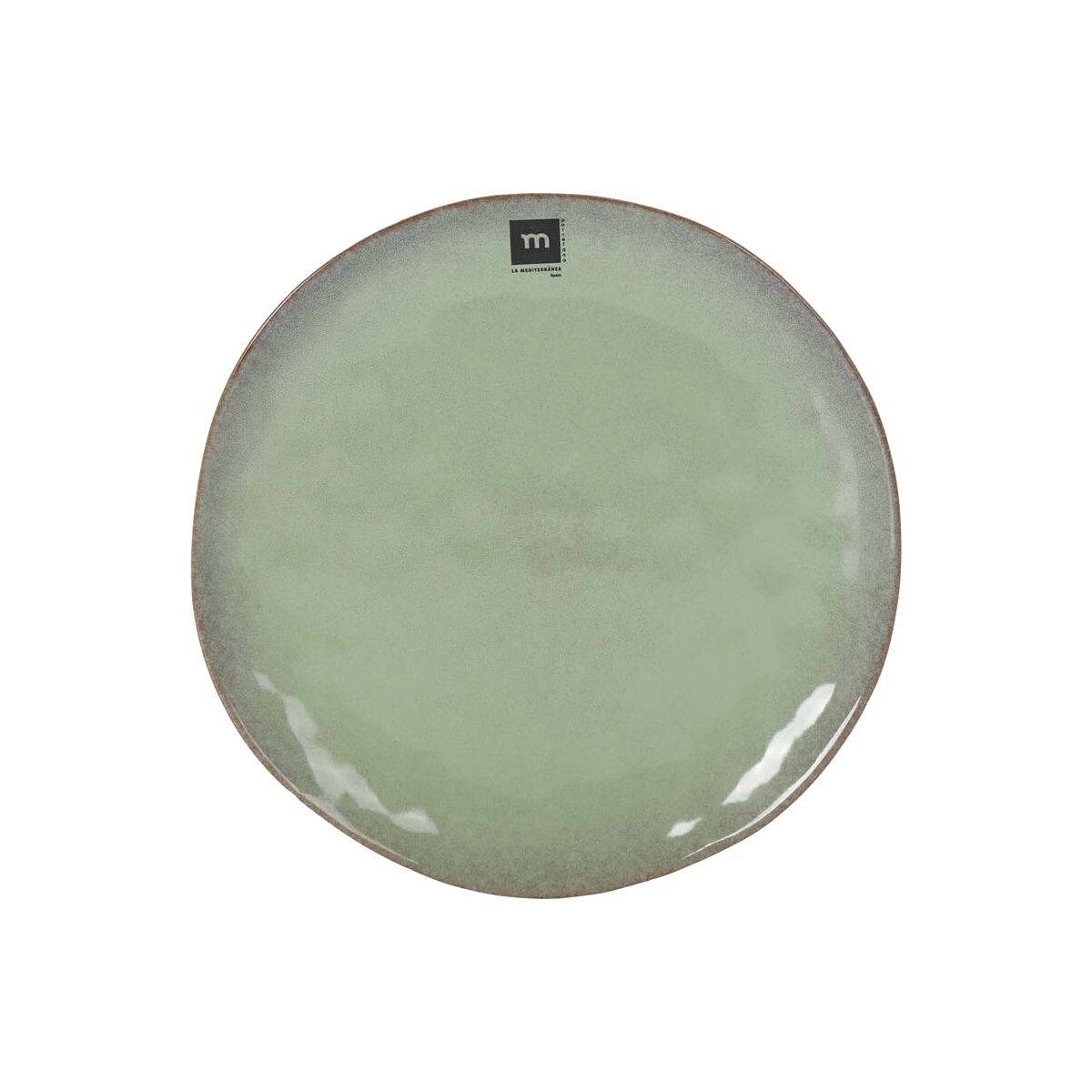Plato Llano La Mediterránea Macarella green Ø 26,5 cm (12 Unidades)
