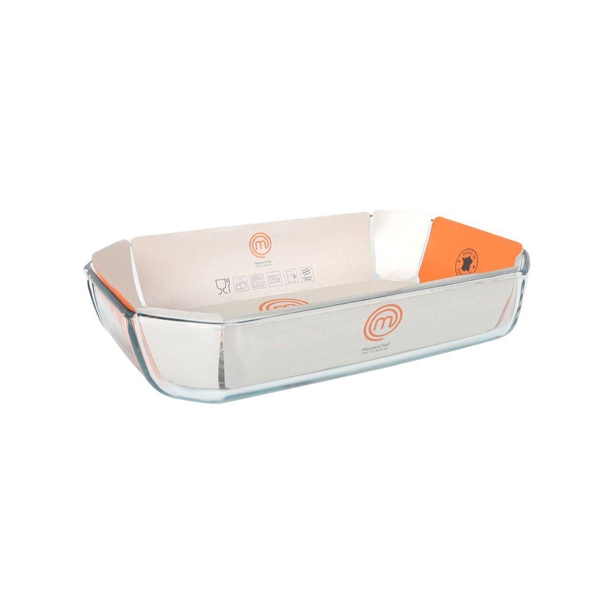 Fuente de Cocina MasterChef Rectangular 3,2 L 33 x 22 x 6,5 cm 33 x 22 cm (5 Unidades)
