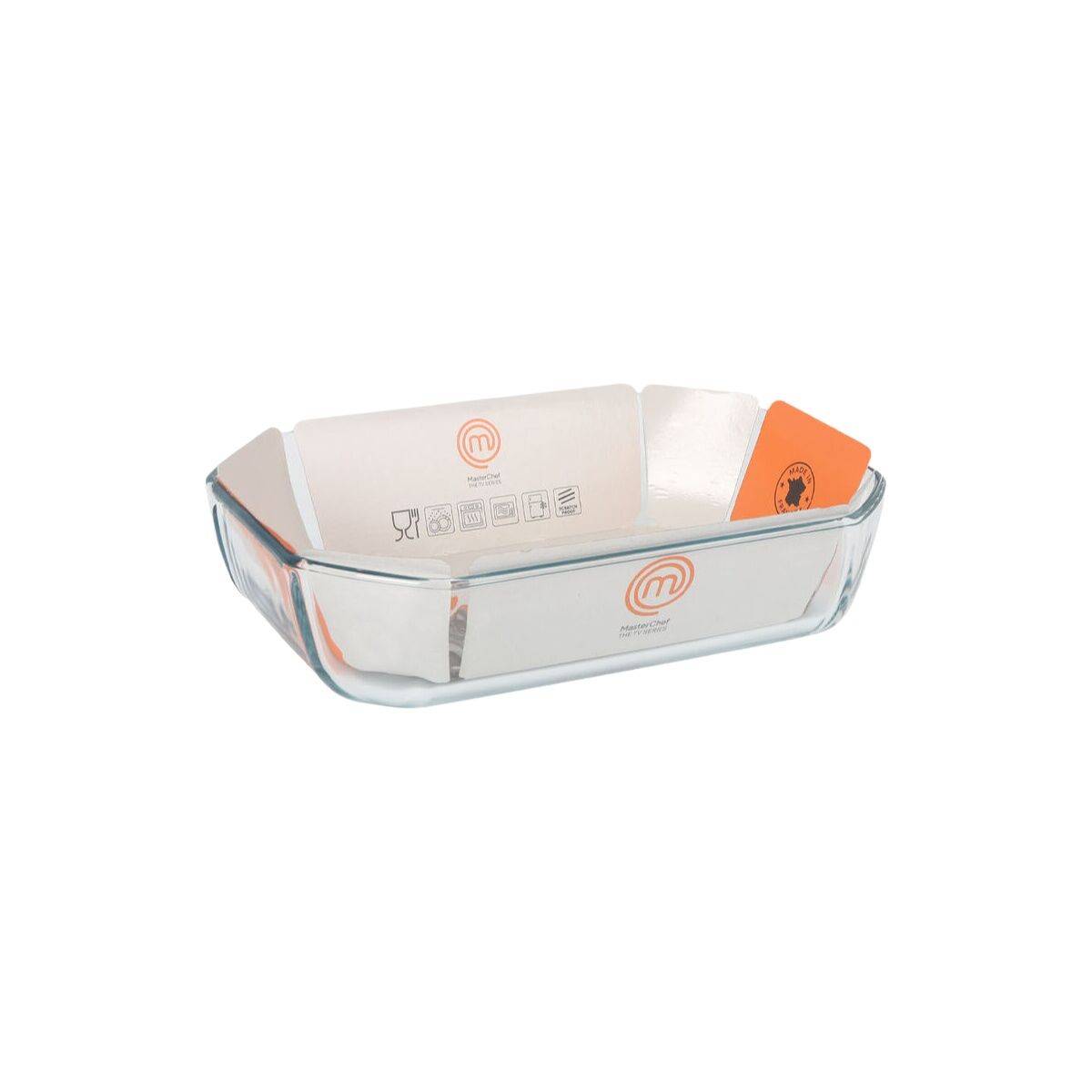 Fuente de Cocina MasterChef Rectangular 2,2 L 27 x 18 cm (5 Unidades)