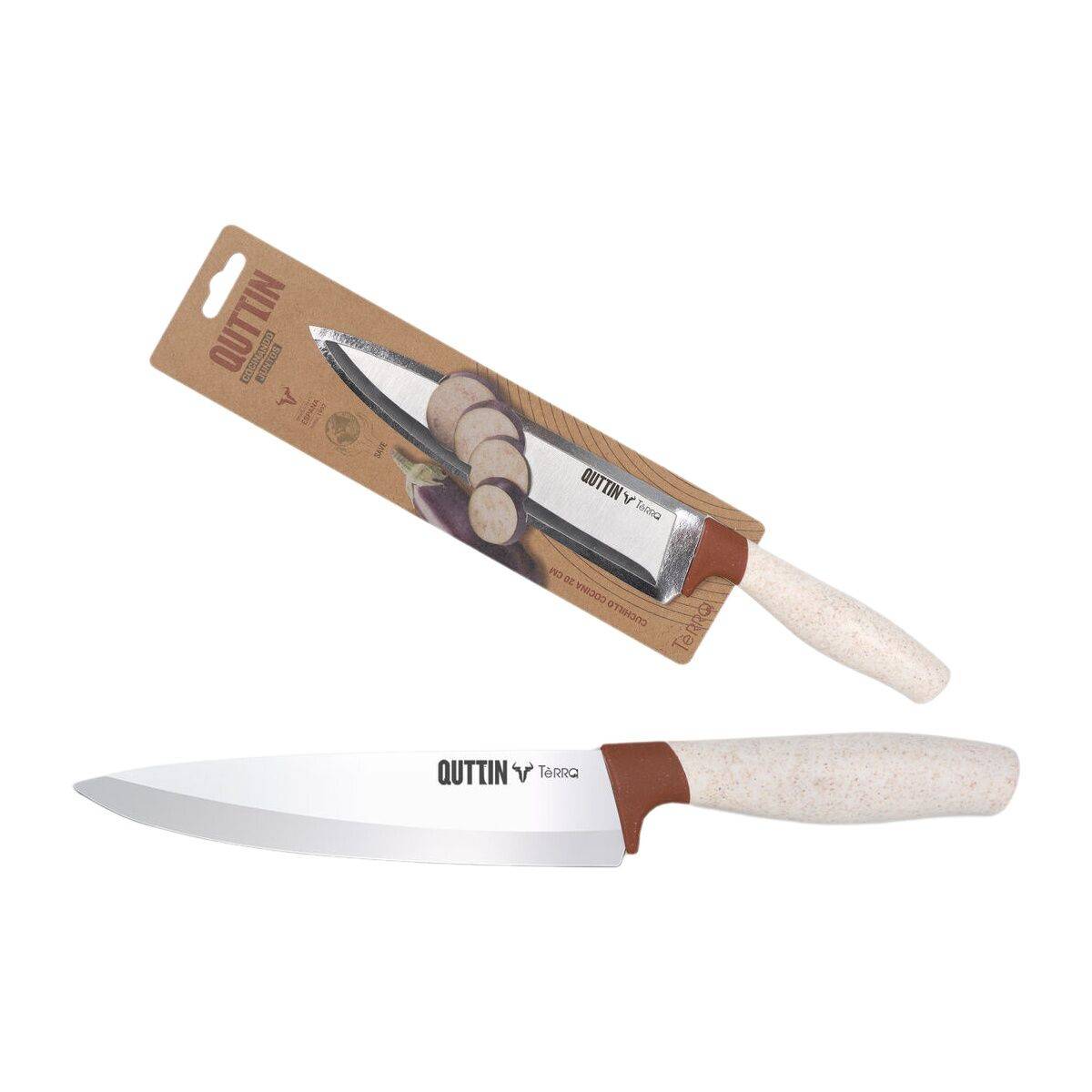 Cuchillo de Cocina Quttin Terra 20 cm (24 Unidades)