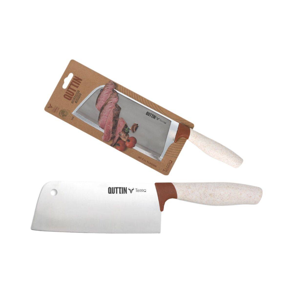 Macheta de Cocina Quttin Terra 17,5 cm (8 Unidades)