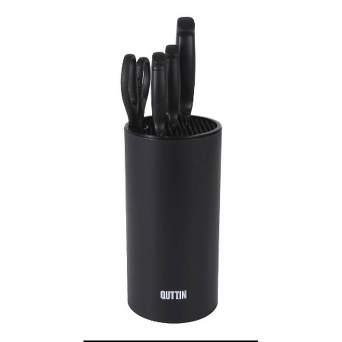Juego de Cuchillos de Cocina y Soporte Quttin Nero 5 Piezas (2 Unidades)