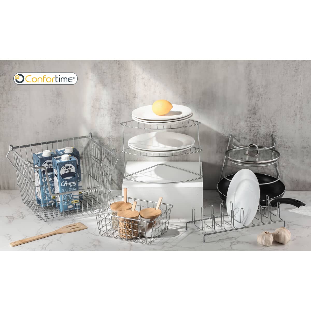 Organizador para Armario de Cocina Confortime 31 x 26 x 13,5 cm (12 Unidades)