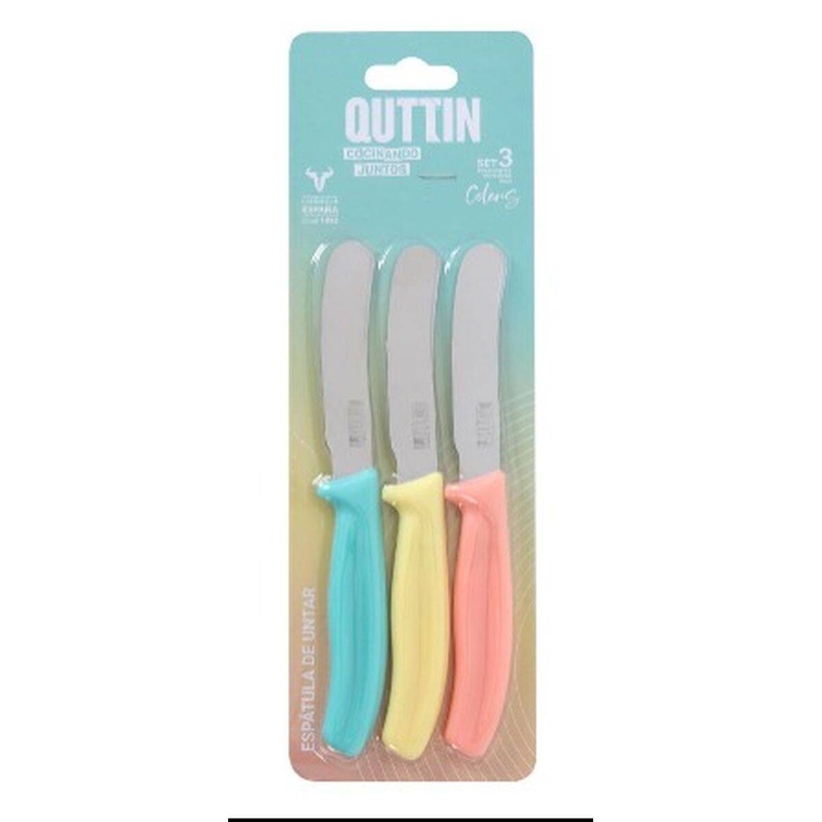 Cuchillo de Cocina Quttin Basic 20 cm 0,8 mm 3 Piezas (12 Unidades)