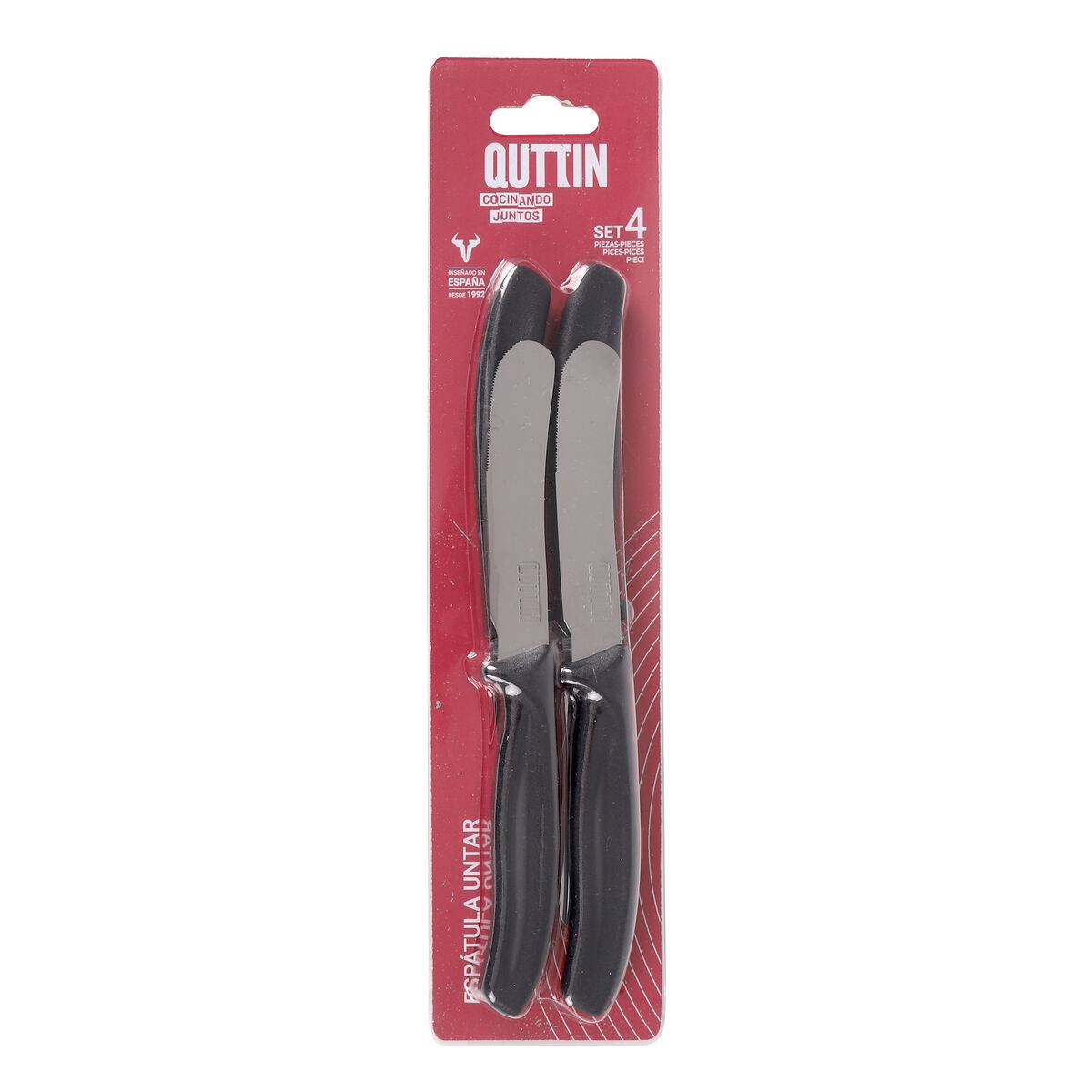Cuchillo de Cocina Quttin Basic 8 cm 4 Piezas (18 Unidades)