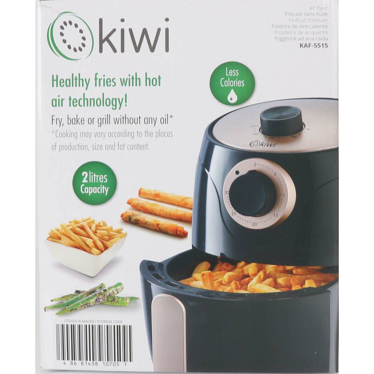 Freidora de Aire Kiwi 1000 W 2L