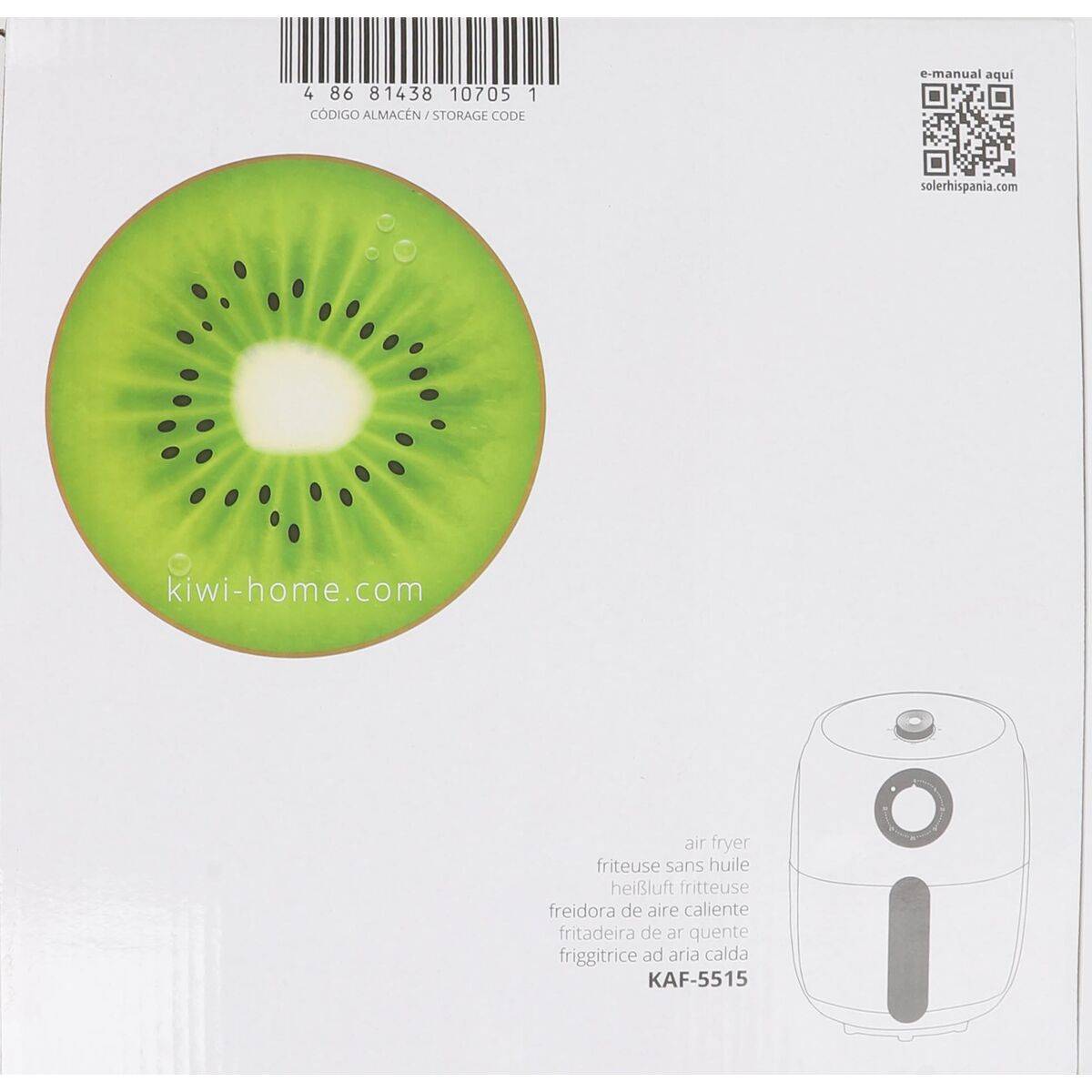 Freidora de Aire Kiwi 1000 W 2L