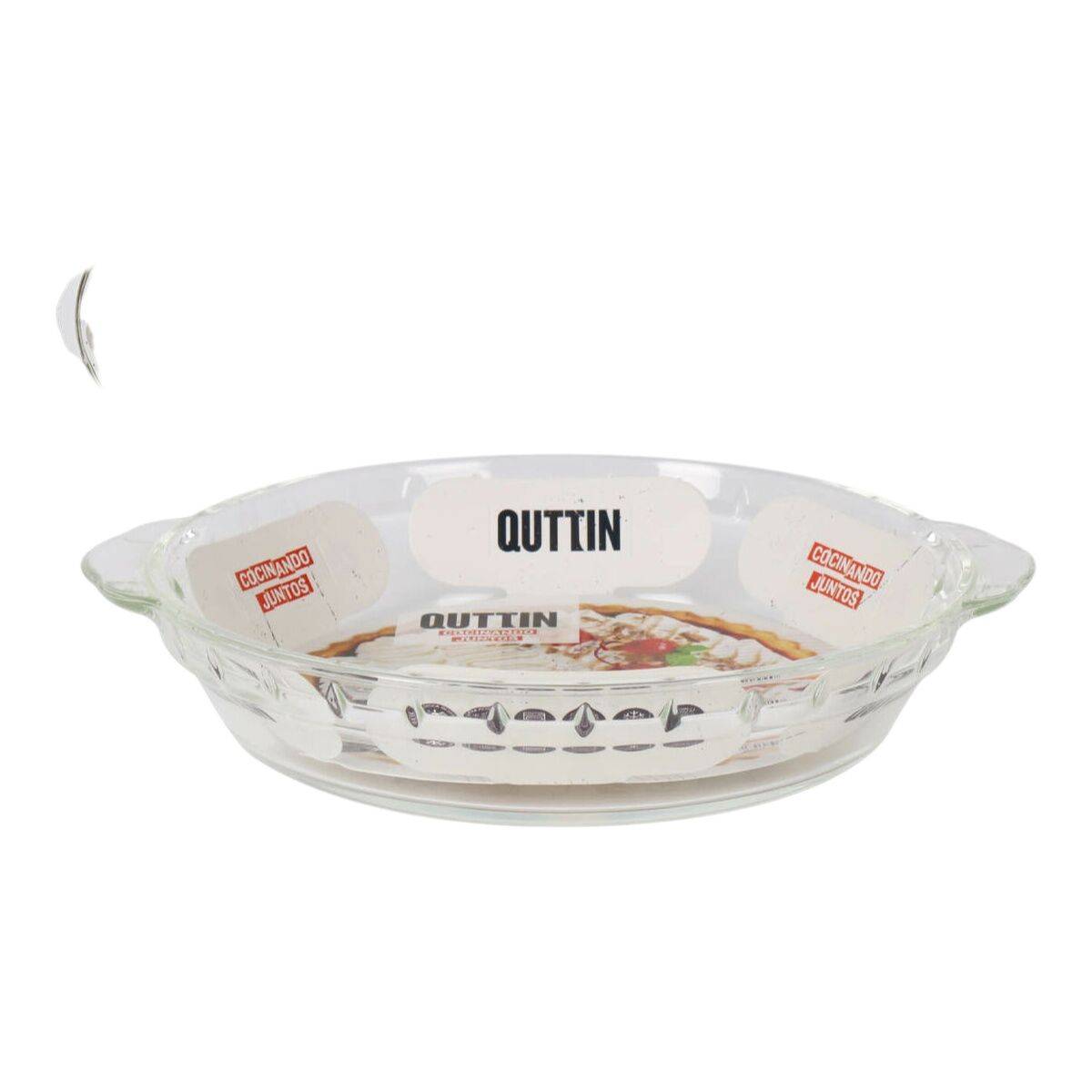 Fuente de Cocina Quttin Quttin Vidrio 23,9 x 20,4 x 4,4 cm (6 Unidades)