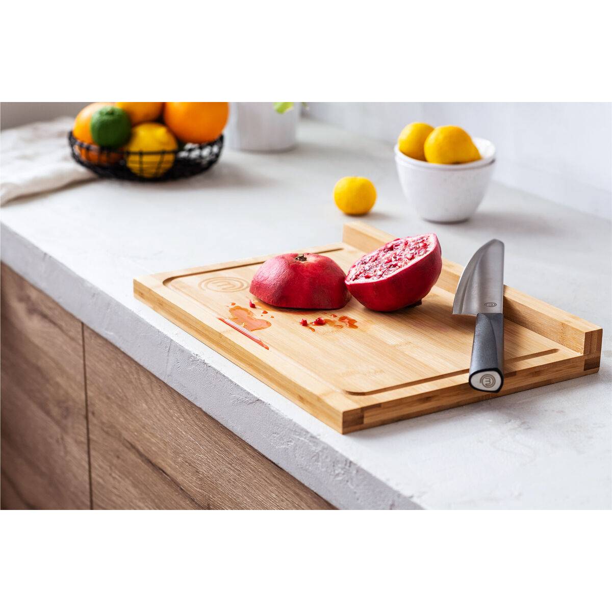 Tabla de cortar MasterChef ENCIMERA 38,5 x 26,5 x 1,5 cm + 2 cm (4 Unidades)