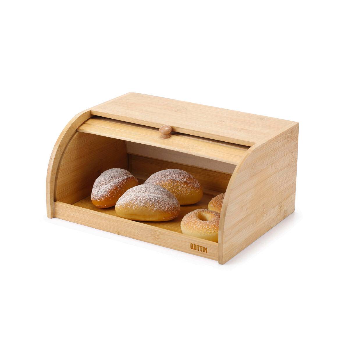 Panera Quttin Bambú 38 x 28 x 18 cm (4 Unidades)