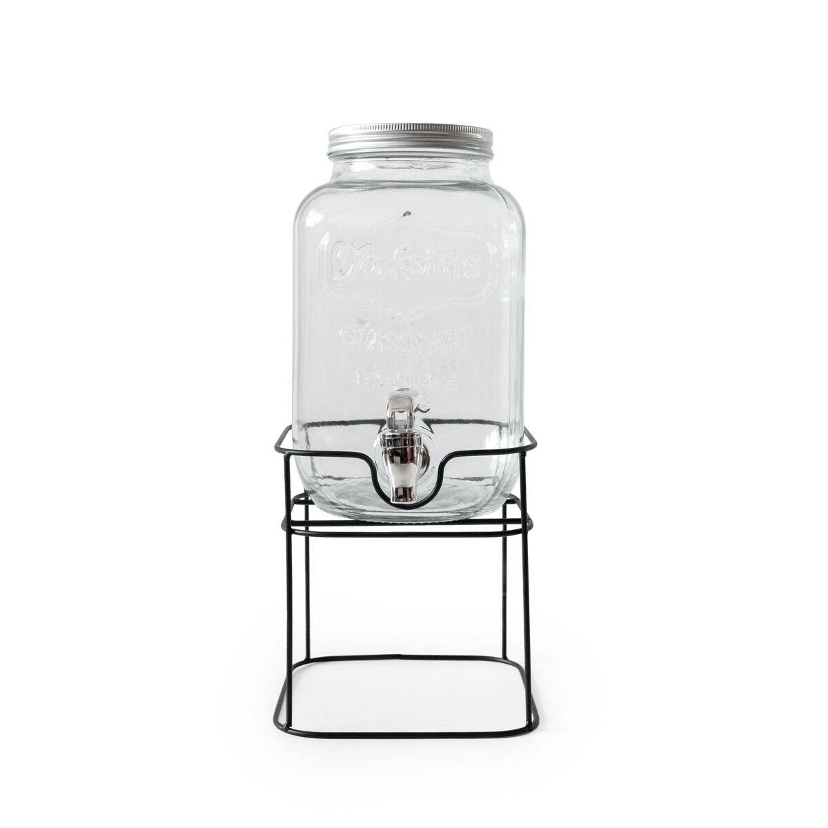 Dispensador de bebidas La Mediterránea Rustik Metal Vidrio 4 L 17 x 17 x 30,5 cm (4 Unidades)