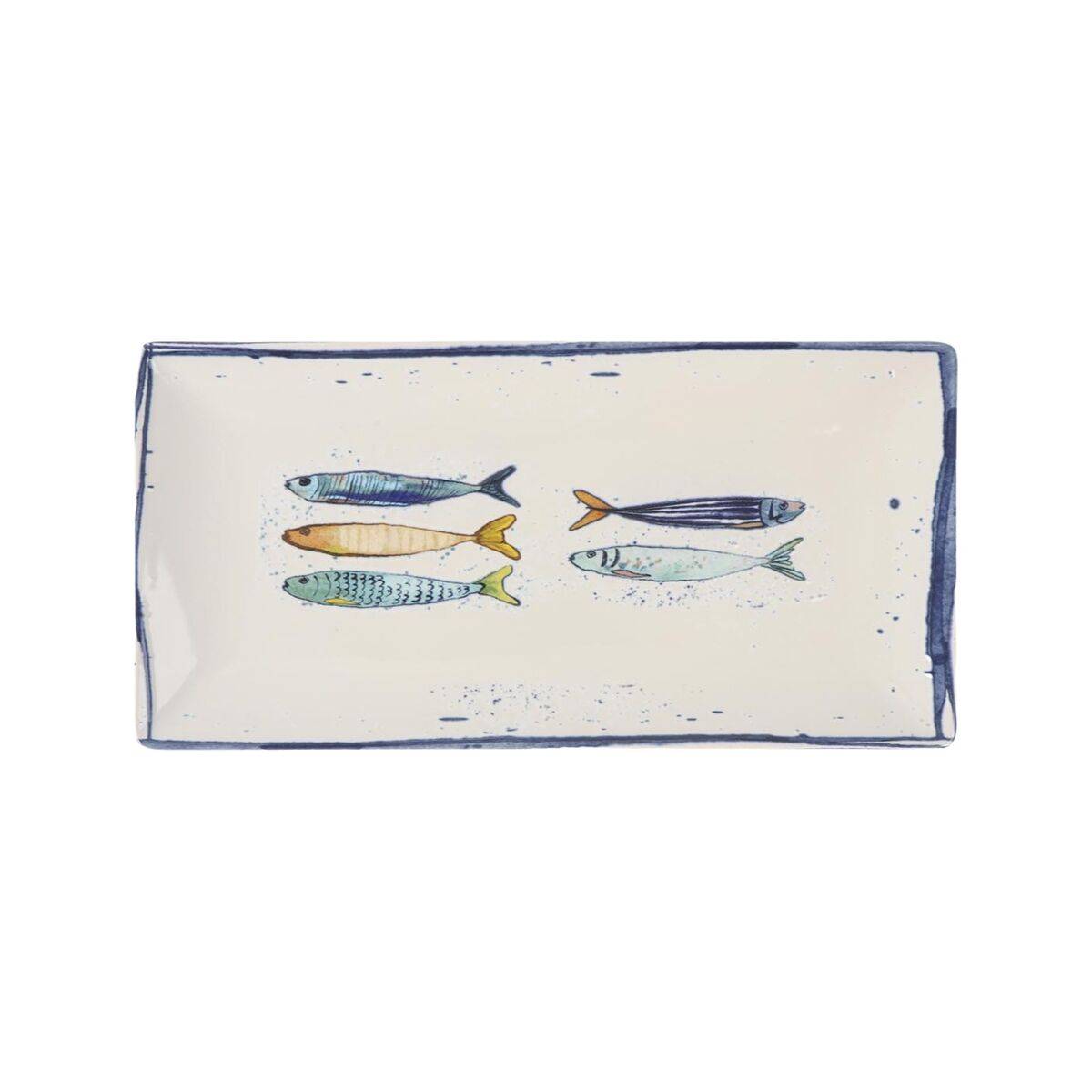 Fuente de Cocina La Mediterránea Peixe Rectangular Peces 30 x 15 x 2 cm (18 Unidades)