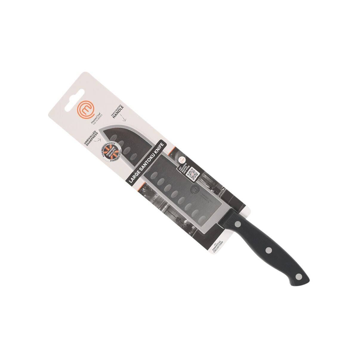 Cuchillo de Cocina MasterChef Negro Plateado 18 cm (18 Unidades)