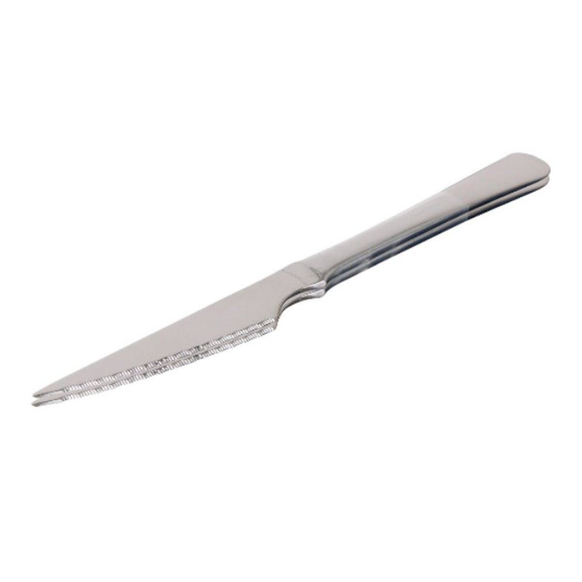 Set de Cuchillos para Carne Quttin Classic Plateado Acero Inoxidable 21,5 x 1,9 cm 2 Piezas (12 Unidades)