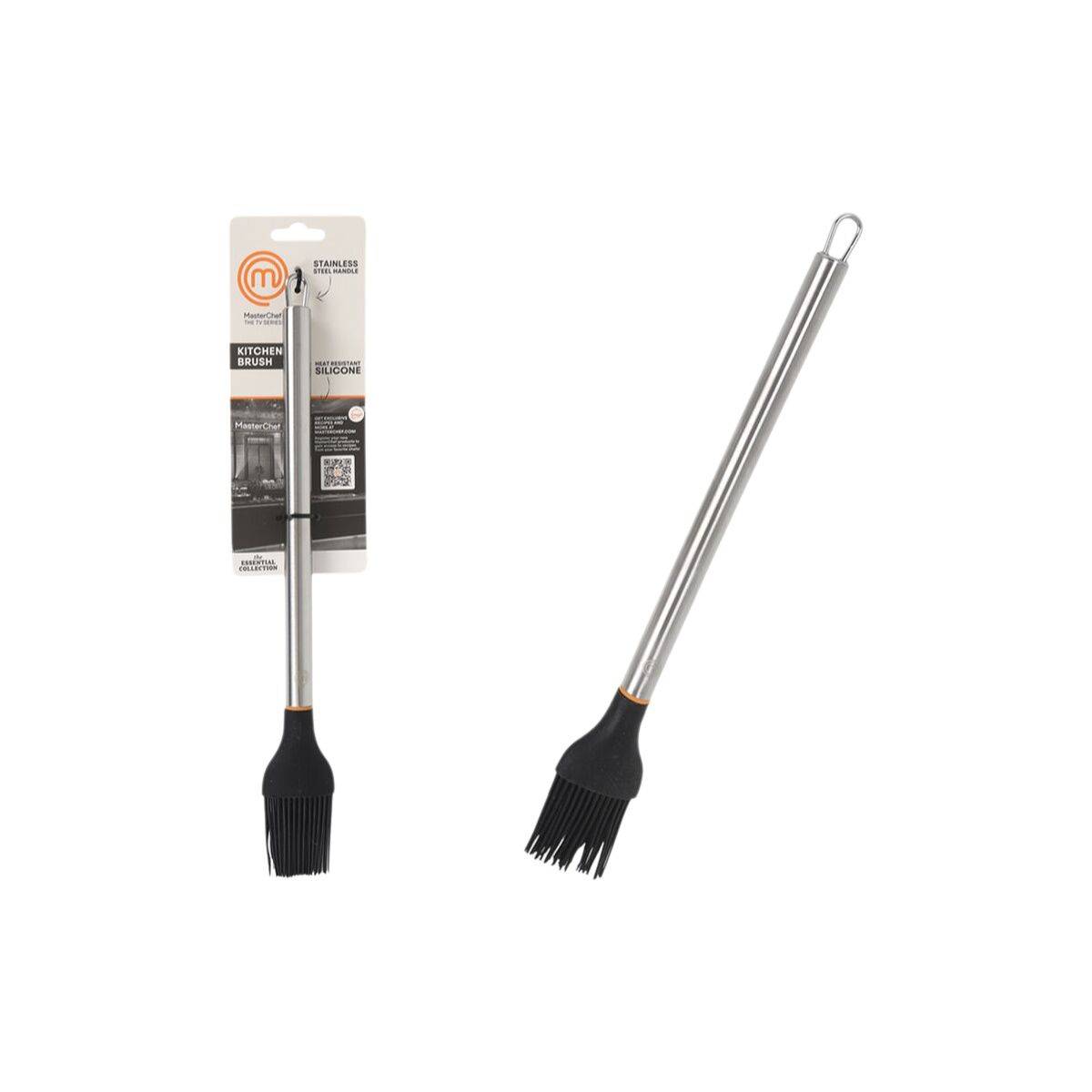 Pincel para Cocina MasterChef Silicona Acero Inoxidable 31 cm (24 Unidades)