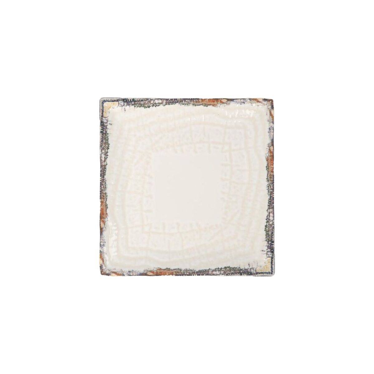 Plato de Postre La Mediterránea Albus 18 x 18 x 2 cm (12 Unidades)