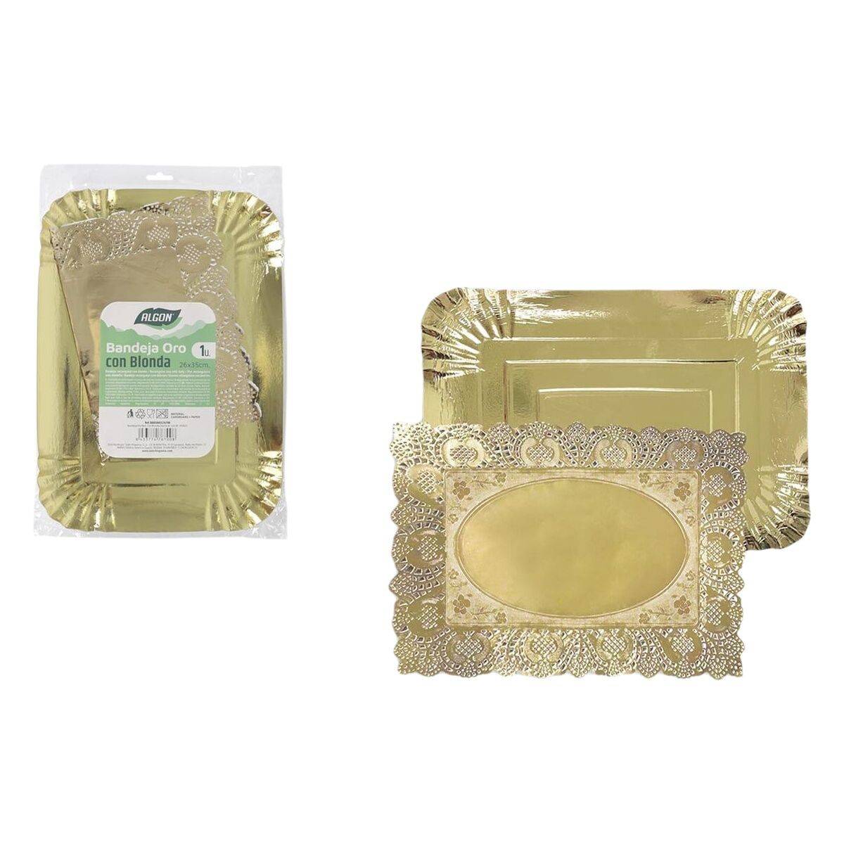 Bandeja de Aperitivos Algon Rectangular 26 x 35 cm (30 unidades)