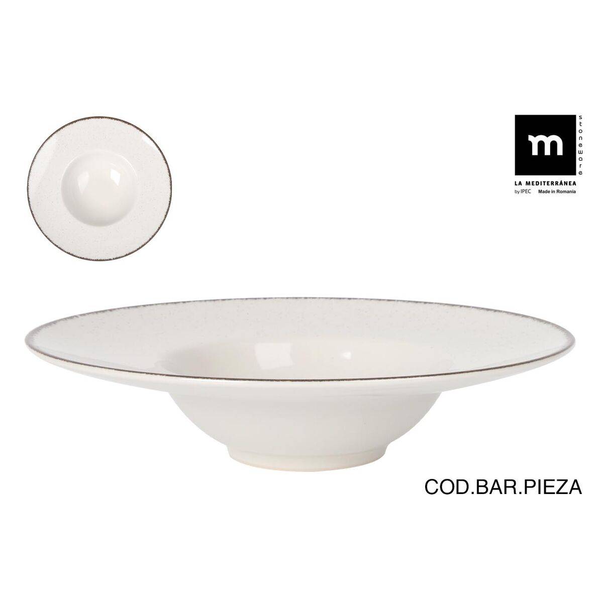 Plato para Pasta La Mediterránea Anllo Ø 28 cm (6 Unidades)