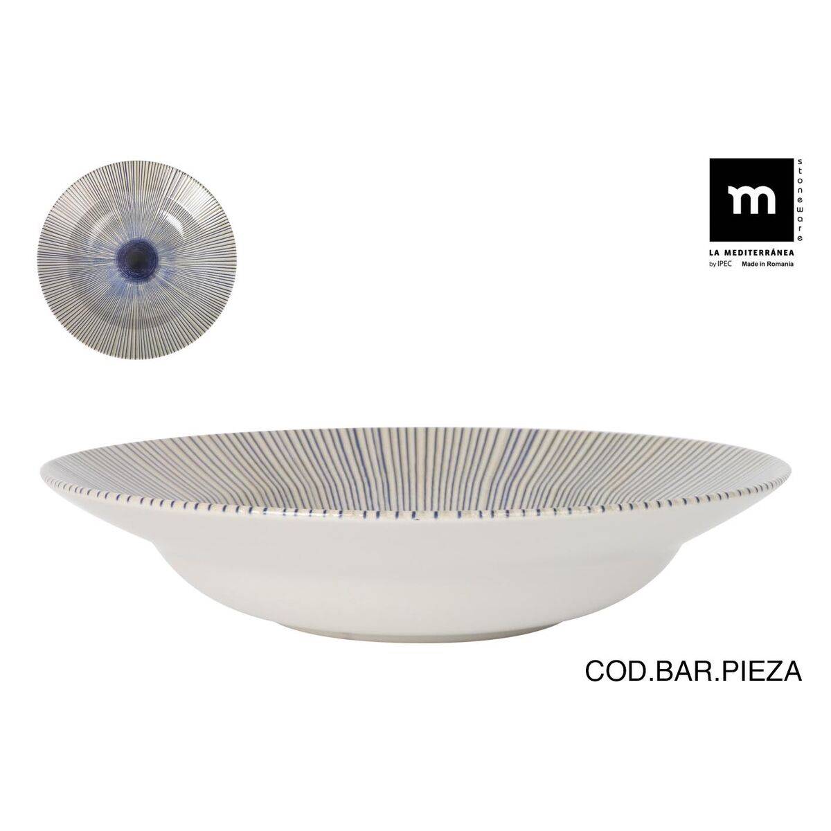 Plato para Pasta La Mediterránea Irys Ø 29 cm (6 Unidades)