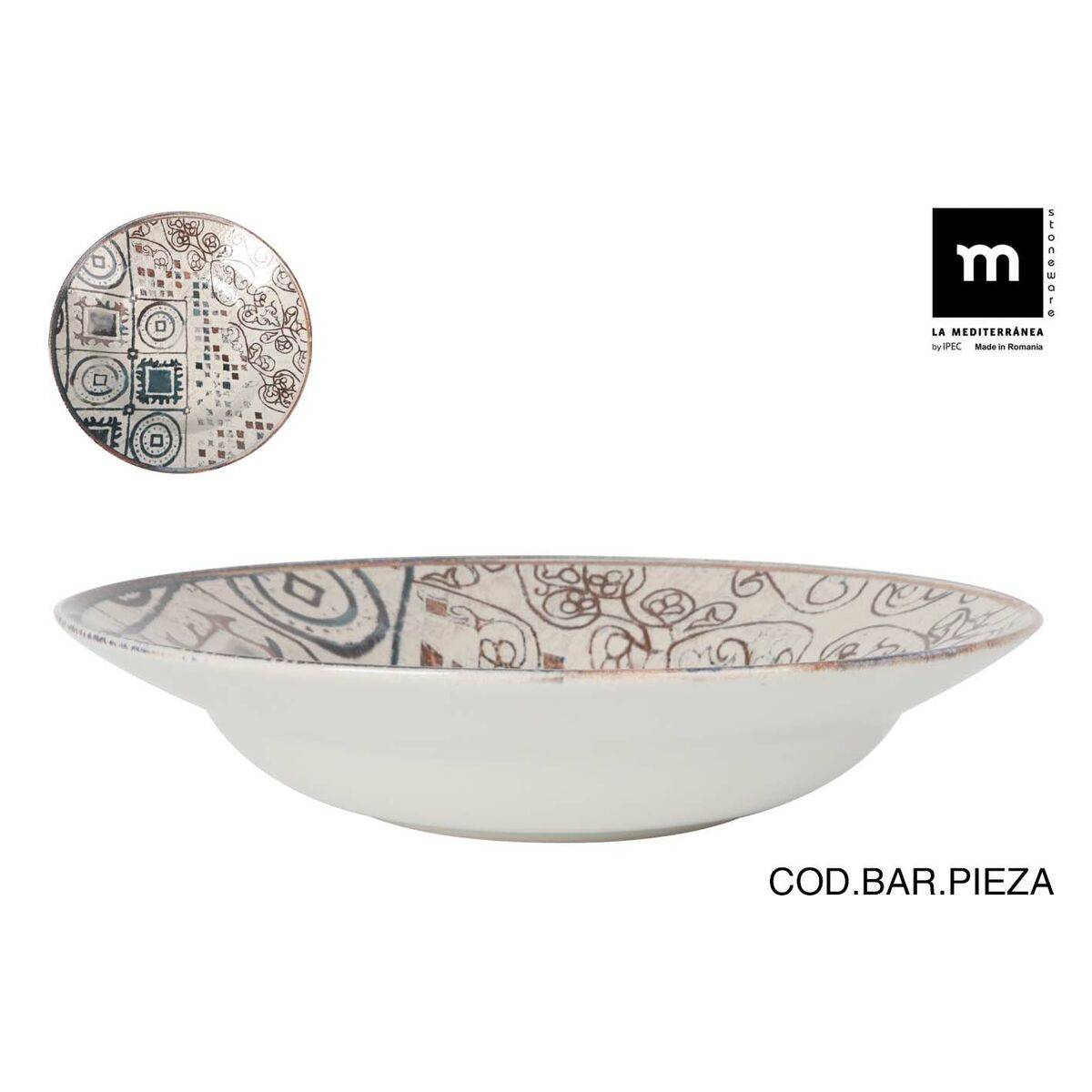 Plato para Pasta La Mediterránea Grecia Ø 29 cm (6 Unidades)