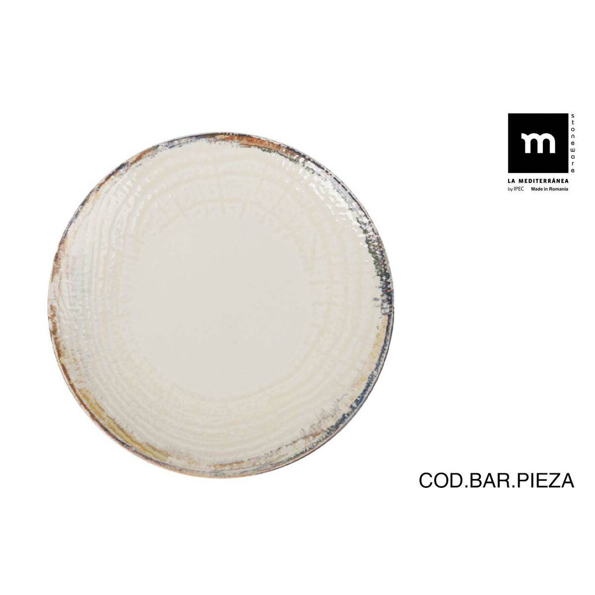 Plato Llano La Mediterránea Albus Ø 26 cm (6 Unidades)