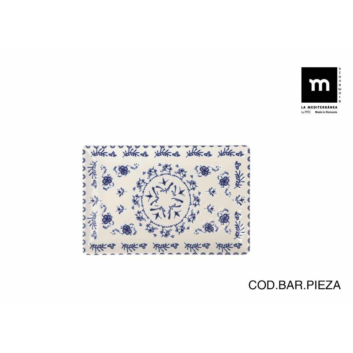 Fuente de Cocina La Mediterránea Blur Rectangular 20 x 13 x 2 cm (24 Unidades)