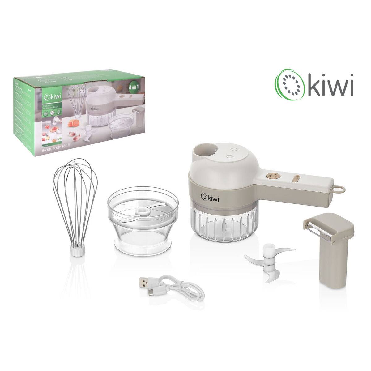 Mini Picadora Recargable Portátil Kiwi 200 ml (6 Unidades)