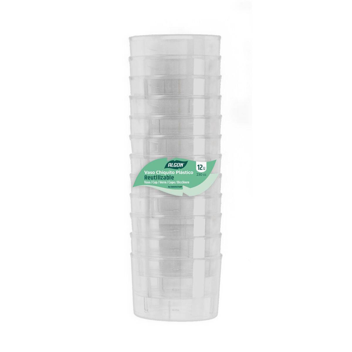 Set de Vasos Algon Plástico 12 Piezas (12 Unidades)