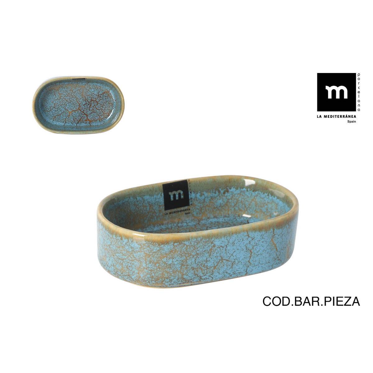 Fuente de Cocina La Mediterránea Scratch blue 13 x 8 x 4 cm (24 Unidades)