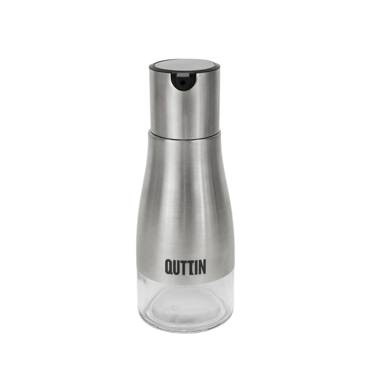 Aceitera Quttin Transparente Plateado Acero Inoxidable 0,32 L (12 Unidades)