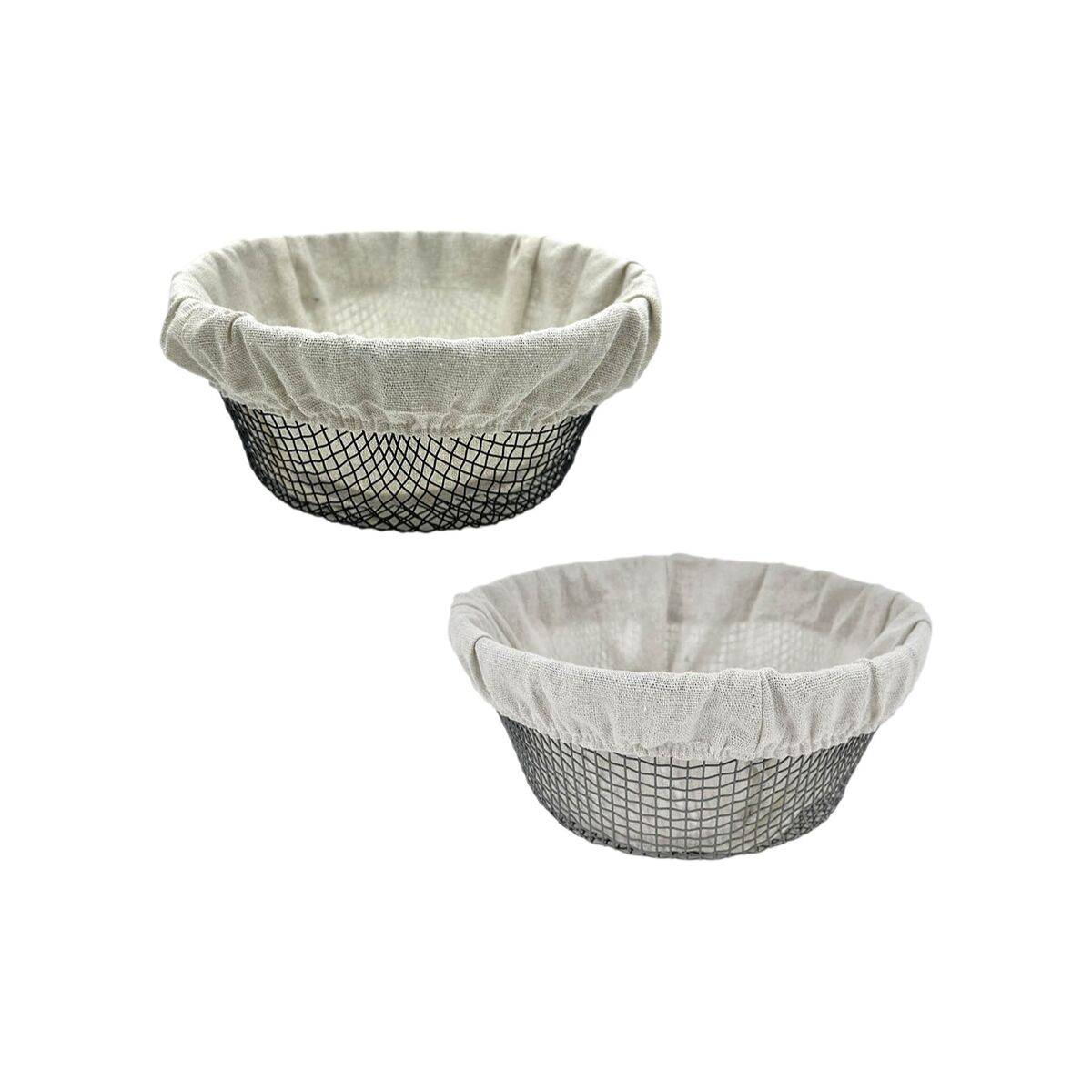 Cesta para el Pan Metal 23 x 23 x 10 cm (12 Unidades)