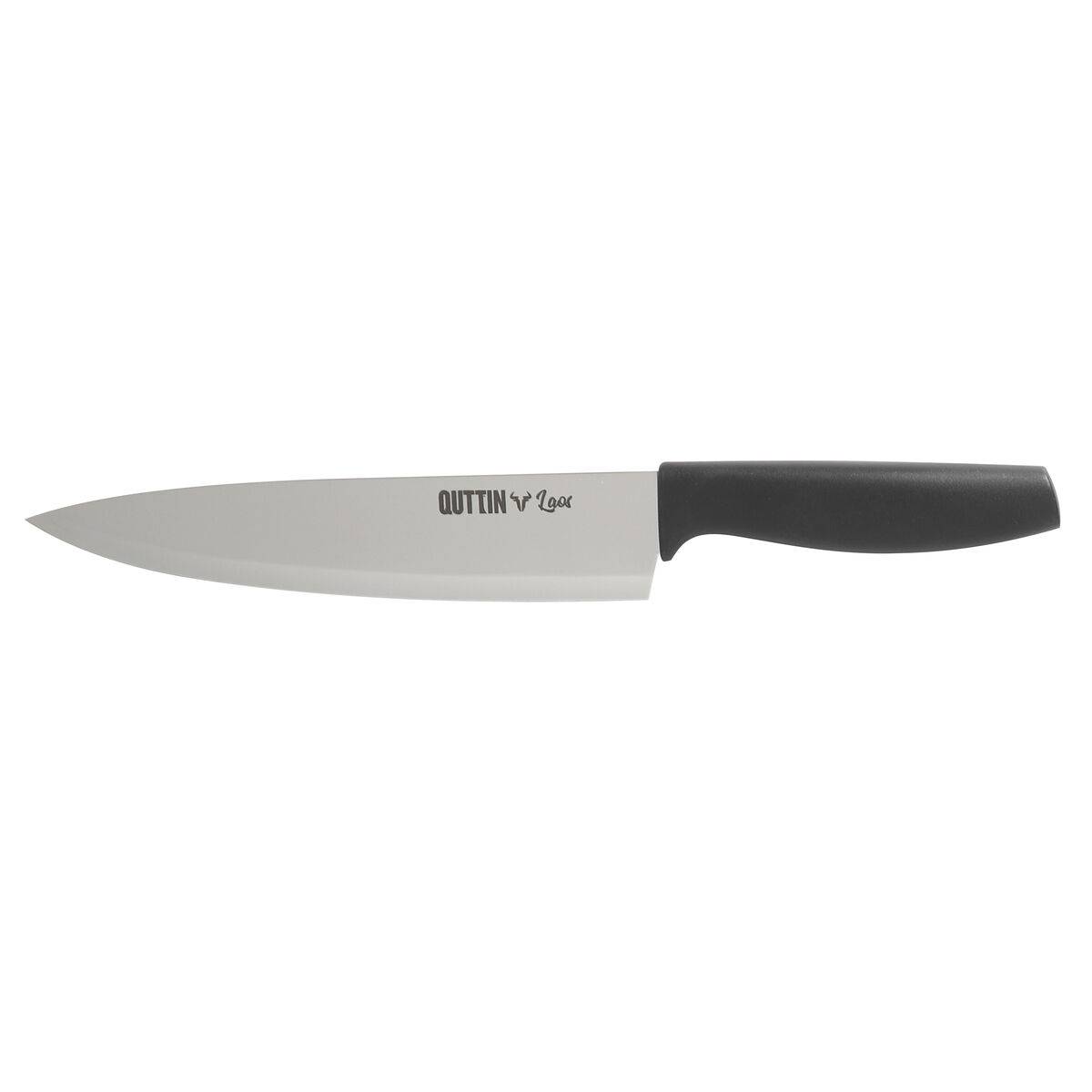 Cuchillo de Cocina Quttin Laos Negro Plateado 20 cm (24 Unidades)