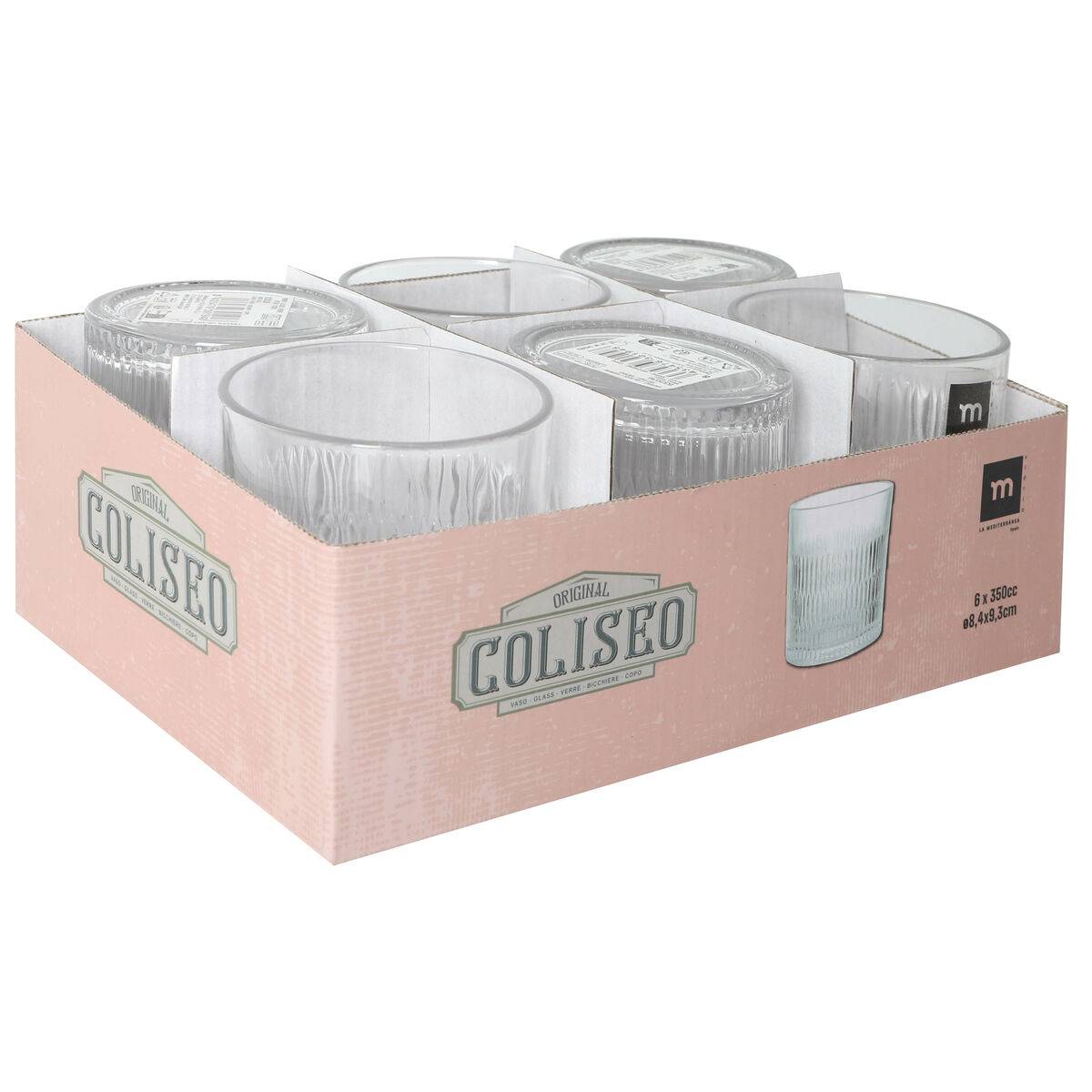 Vaso de agua La Mediterránea Coliseo (48 Unidades)