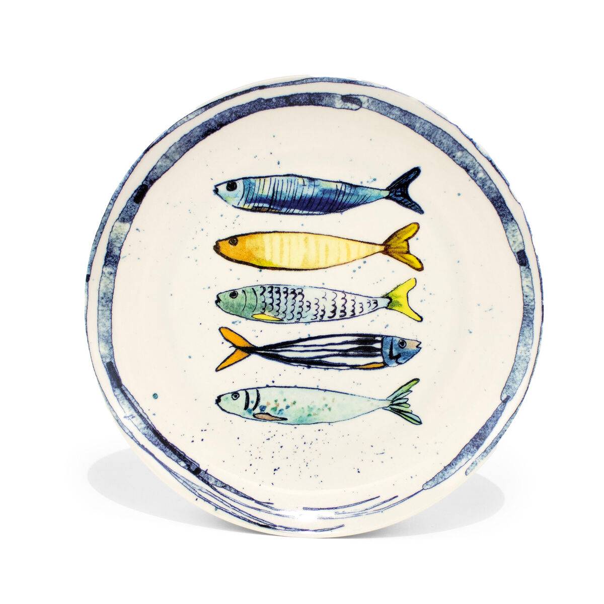 Plato Llano La Mediterránea Peixe 25,5 cm (24 Unidades)