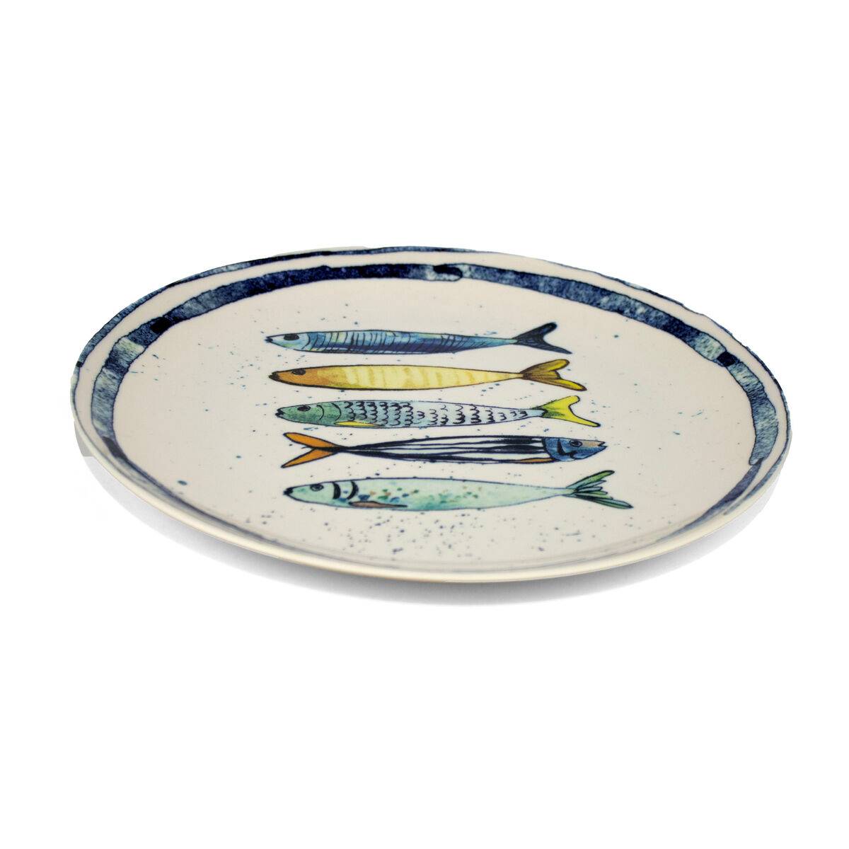 Plato Llano La Mediterránea Peixe 25,5 cm (24 Unidades)