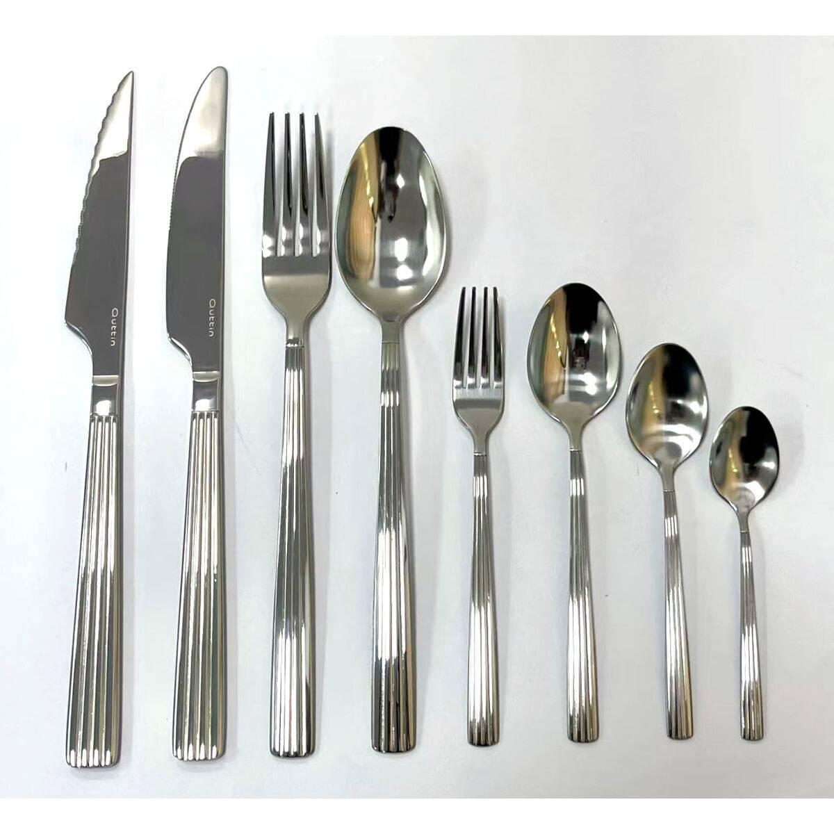 Cucharilla de Té Quttin LOUVRE Plateado 6 Piezas 12 Unidades